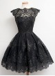 Lace Dress with Bustier Style Bodice